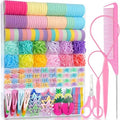 IKOCO 826PCS Hair Accessories for Girls, Elastic Hair Ties with Colorful Clips and Tools by Shineforyourbeauty