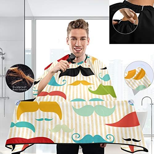 visesunny Professional Barber Cape Polyester Hair Cutting Salon Cape Apron Anti-Static Beard Bib Grooming Apron - Image 3