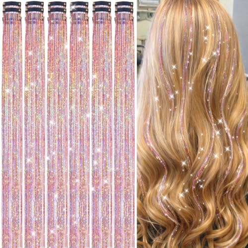 Hair Tinsel Clip in Dreamy Colorful Fairy Hair Tinsel Kit by LEDIZE