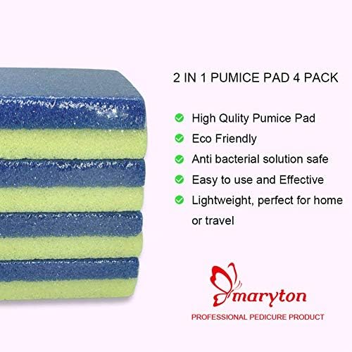 Maryton Foot Pumice Stone for Feet Hard Skin Callus Remover and Scrubber (Pack of 4) (Yellow) - Image 2