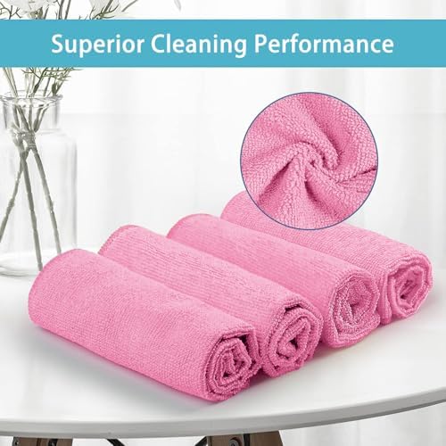 HOMEXCEL 50PK Microfiber Cleaning Cloth, Cleaning Rag for Home, 11.5x11.5in (Pack of 2) - Image 2