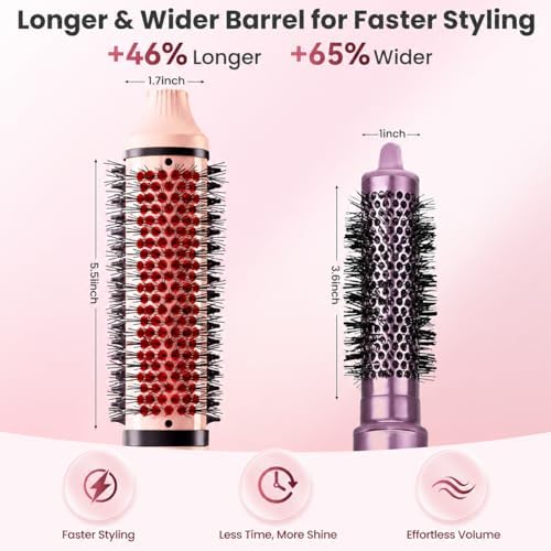 Infrared Thermal Ionic Brush, Electric Curling Brush for Fine Hair - Image 2