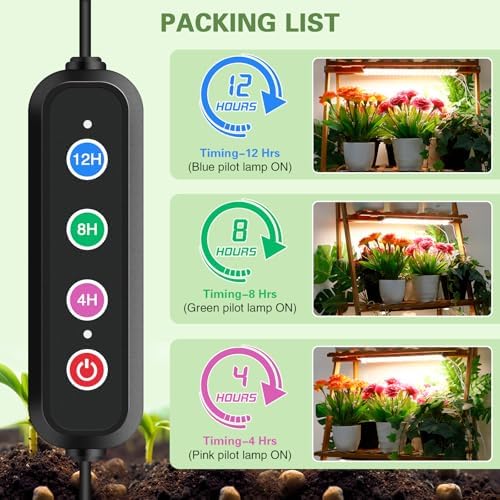 40W Full Spectrum Grow Lights Panel for Indoor Plants - Image 3