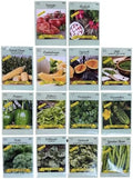 Heirloom Vegetable & Herb Seed Kit – 14 Variety Garden Pack – Non-GMO Seeds for Planting – Includes Tomato, Corn, Cucumber, Lettuce, Kale, Spinach & More by FreedomFarms