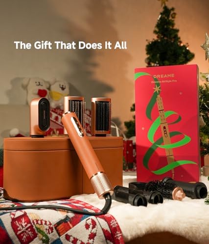 DREAME AirStyle Pro 7-in-1 Hair Styler & High Speed Dryer | Snap-on Attachments for Curling, Smoothing, Volumizing | Fast Drying, Frizz Control, Cool Shot | Luxury Leather Package, 120V Voltage - Image 2