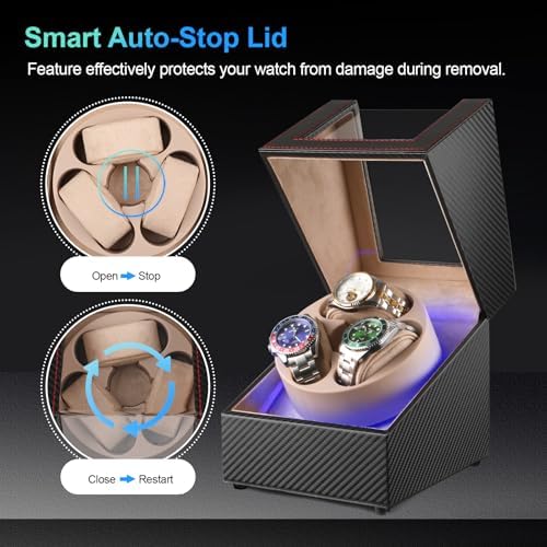 Anyasun 3 Watch Winder for Automatic Watch,Japanese Quiet Motor - Image 3
