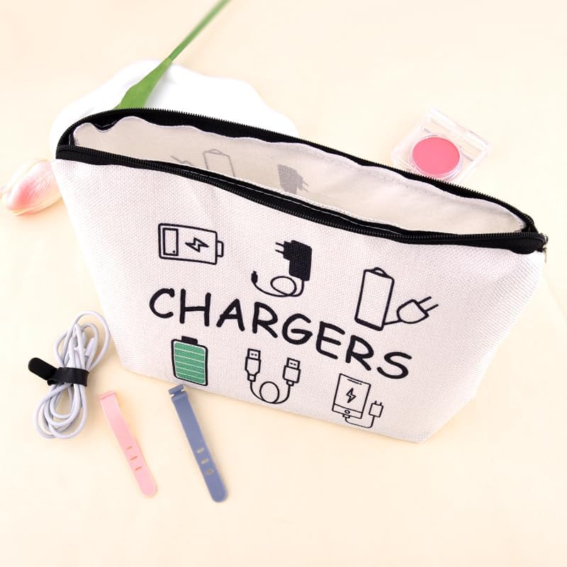 Charging Cable Organizer Bag Pouch Travel Elastic Silicone Cable Straps Cord Organizer Anti Loss Portable Earphone Plug Charger Storage Bag Data Cables Protector Cover Charge Cord Tie Wrap Protection - Image 7