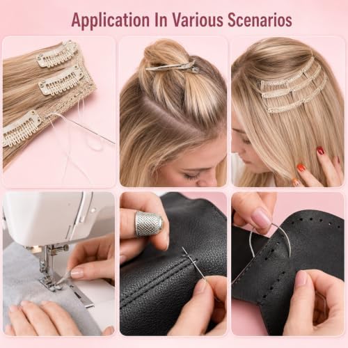 30 Pcs Hair Extension Tools Kit, Sew in Hair Extensions Kit - Image 3