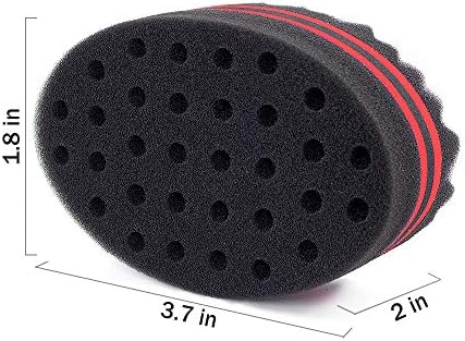 Magic Barber Sponge Twist Brush Hair For Wave,Dreadlock,Coils,Afro Curl As Hairs Care Tool 2.8 IN Hole Diameter Suitable For Curly Hair (1 PCS) - Image 3