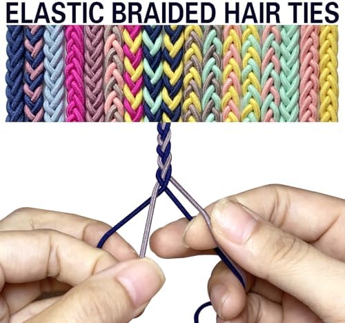 Spiral Hair Ties for Women, 16" Elastic No Tangle Hair Ties Damage-Free Pony Tail Wrap for Short Medium Long Hair Motorcycle Hair Accessories for Sports- Bike Riding, Skiing- 3 Pack Colorful - Image 4