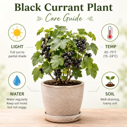 Black Currant Live Plant, Home Garden Berry Bush, 6-12 Inch Tall - Image 4