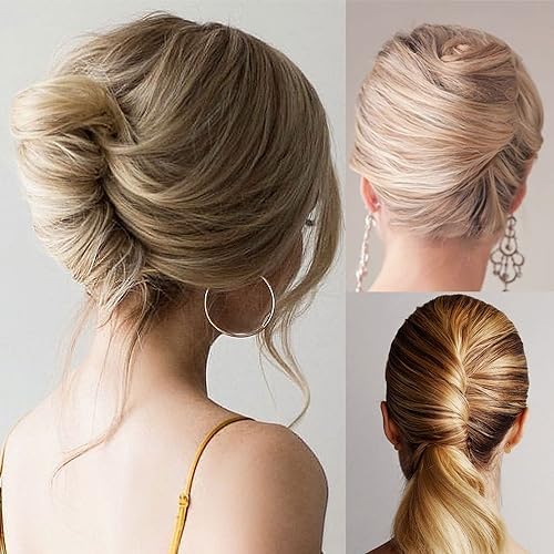 8 Pieces Hair Side Combs, Metal Hair Fork Clip Hair Pins for Buns Hair Updo U-Shape Hair Sticks for Women Hair Styling Tool Accessories (Gold) - Image 2