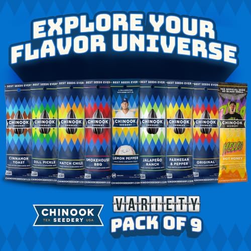 Chinook Seedery Sunflower Seeds to Eat - 9 Flavor Sampler Pack 1.5 oz - Image 3