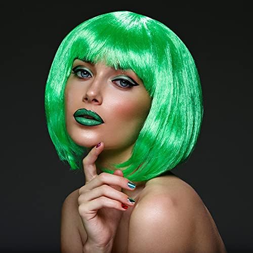 MIAHART Green Short Bob Wig and Sunglass Set - Image 5