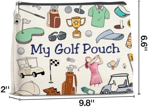 LyoGao Golf Gifts Makeup Bag, My Golf Pouch Cosmetic Bag for Women Girls - Image 2
