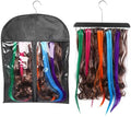Hair Extension Holder with Clear Dustproof Bag, 14 Hooks Weft Rack by Doytn