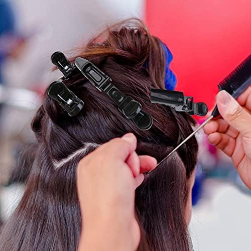 HH&LL 12pcs Hair Clips for Styling Wide Teeth & Double-Hinged Design Alligator Sectioning Clips of Professional Hair Salon Quality - Image 5