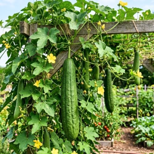 Luffa Gourd Plant, Loofah Live Plant, Vegetable Vine, 4-6 Inch Tall - Image 6