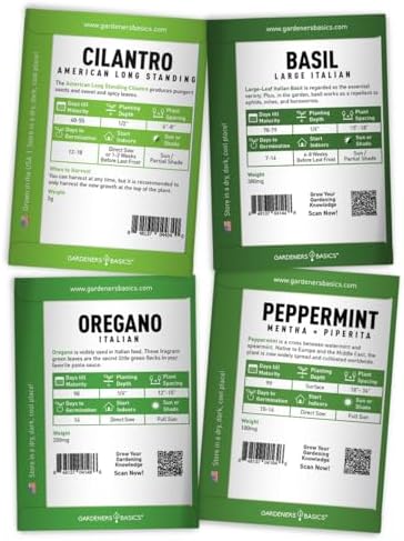 8 Herb Seed Starter Kit – Grow a Variety of Fresh Culinary Herbs – Non-GMO Heirloom Seeds, Complete Indoor & Outdoor Grow Kit, Perfect for Home Gardens & Cooking - Image 6