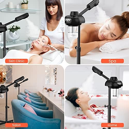 TASALON Wheeled Professional Facial Steamer, Black - Image 7