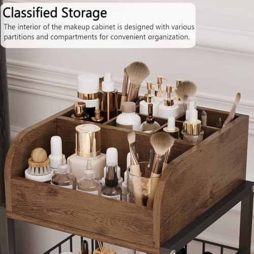 Makeup Organizer Cart with Drawers Make up Organizers for Vanity - Image 4
