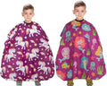 Kids Hair Cutting Cape (2 Pack) Professional Children Salon Barber Apron for Boys and Girls by YELEGAI