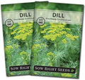 Sow Right Seeds- Bouquet Dill Seed for Planting Non-GMO Heirloom Garden 2pk by SowRightSeeds