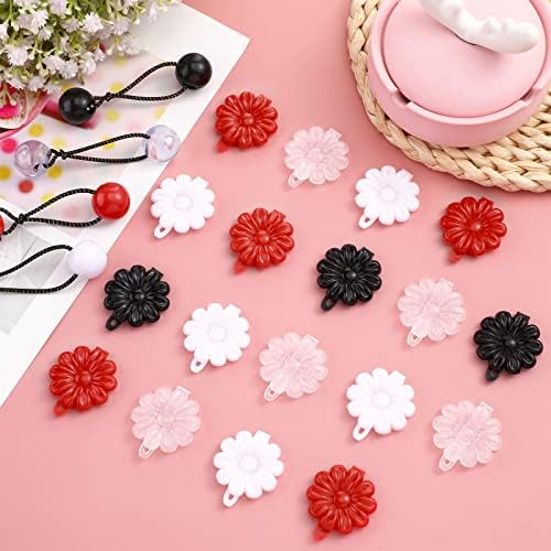 Jutom 72 Pcs Hair Barrettes Balls for Girls Self Hinge Hair Ties - Image 4