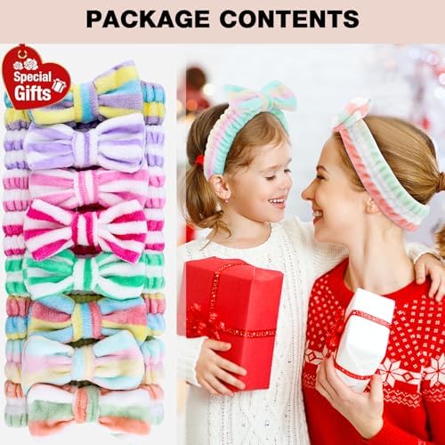 YOOVR 8pcs Spa Headband, Stocking Stuffers for Teen Girls Women (Candy) - Image 3