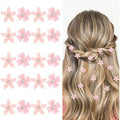 Light Pink Mini Flower Hair Clips Cute&Wedding Hair Accessories by KEUKORZ