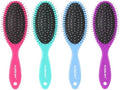 4 Pack Detangling Hair Brush - Air Cushion Detangler Hairbrush with Ultra Soft Bristles for Effortless Tangle Removal - For Wet Dry Damaged Curly Hair for Women Men Boys Girls Adult Kids -Mixed Colors by Aussumy