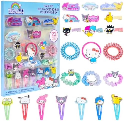 Hello Kitty Hair Accessories Set with Hair Clips, Bows & Scrunchies by TownleyGirl