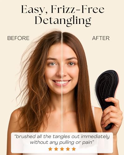 Lily England Gentle Detangler Brush, Trendy Stuff for Teen Girls Hair Brush - Image 2