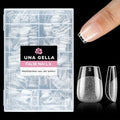 UNA GELLA Extra Short Coffin Nail Tips, 216pcs in 12 Szies Soft Gel Tips by UNAGELLA