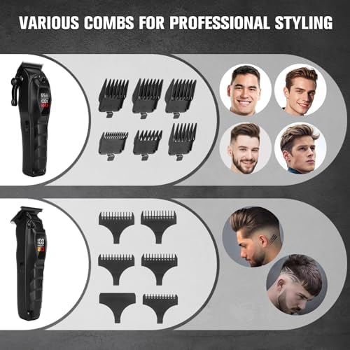 Hair Clippers for Men Professional Hair Trimmer Powerful Beard Trimmer Hair Cutting Grooming Tool - Image 5