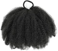 Afro Puff Bun 8Inch 4B/4C Kinky Curly Natural Hairstyle For Black Women by Unknown