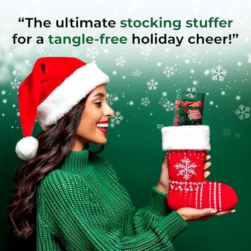 UNbrush Mini Holiday Hair Brush for Pain-Free Brushing On All Wet/Dry Hair Types - Image 3