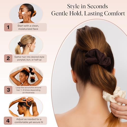 Kitsch Scrunchies for Women - Hair Ties No Damage - Sedona, 3pcs - Image 7