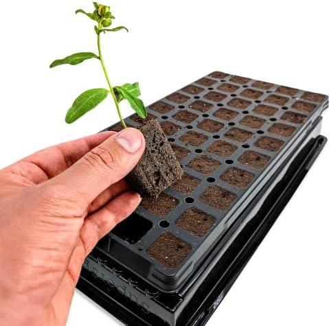 VPS OrganiPlug Hydroponic Seed Starter Plugs, 50 pcs in 1 Prefilled Tray, Rapid Root Planting Pods for Seedling, Clone, Cutting, Promotes Plant, Flower, Vegetable Growth w/Organic Soil Ingredients - Image 3