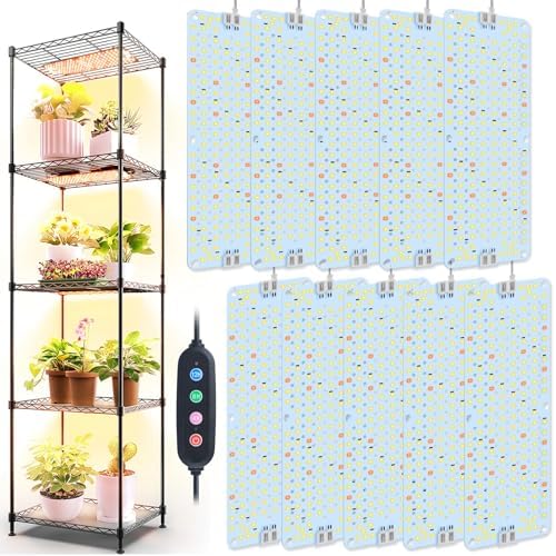 10-Pack Panel Grow Lights for Seed Starting,Veg, Bonsai,Seedling by GroCruiser