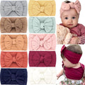 CÉLLOT 10Pcs Super Stretchy Soft Knot Headbands Baby Bows Hair Accessories by C%C3%89LLOT