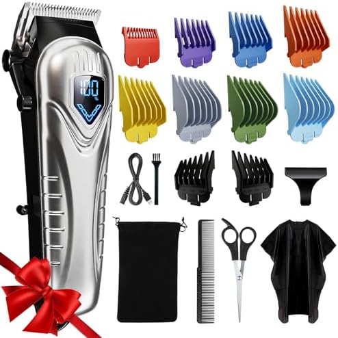 Chicclly Low Noise Hair Clippers for Men & Women with 10 Color Guide Combs by CHICCLY