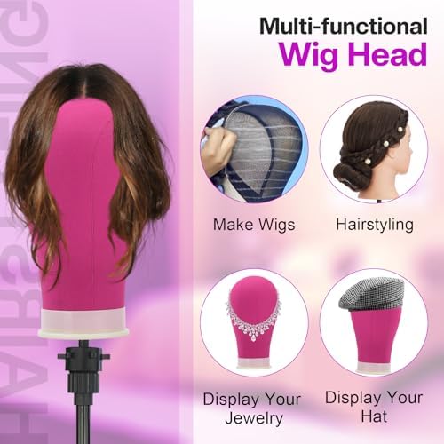 Neverland Beauty & Health Wig Stand with Head Wig Head Mannequin Head - Image 3