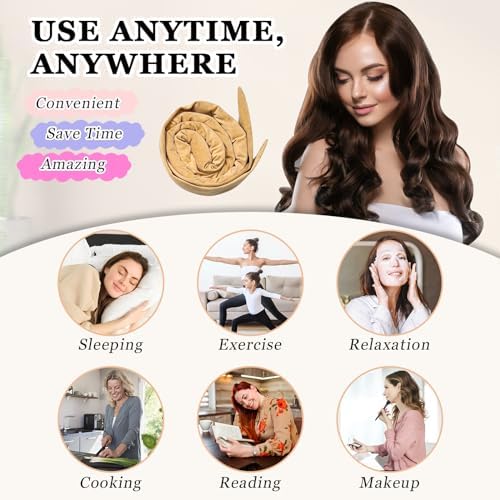 Gwabee Velvet Heatless Curls Overnight Hair Curlers to Sleep In - Image 6