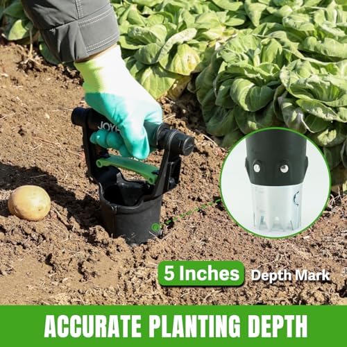 5 Inch Depth Bulb Planter Tool with Automatic Soil Release for Garden - Image 6