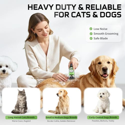 Dog Clippers for Grooming Thick Hair Curly Coats Matted Fur 3-Speeds - Image 6
