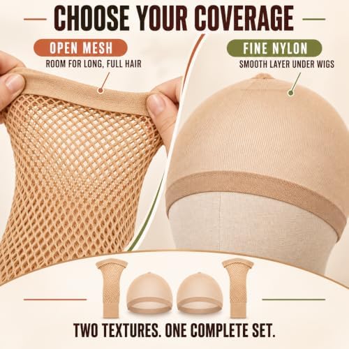 Latex Bald Cap for Adults, Realistic Nude Costume Cap (4PACK) - Image 4