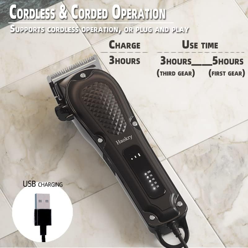 Haokry Hair Clippers for Men Barber Clippers for Hair Cutting&Grooming - Image 2