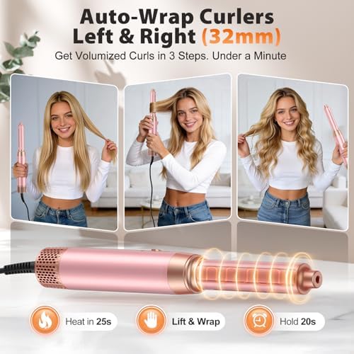 Hair Dryer Brush, 5-in-1 Detachable Multi Hot Air Styler for All Occasions - Image 6