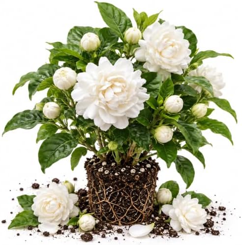 Grand Duke Jasmine Vine Live Plant, Patio Container Flower, 4-7 Inches by UIOTER